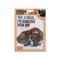 Soft Microfibre Cloth with Boxer Dog Print