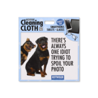 Soft Microfibre Cleaning Cloth with Rottweiler Print