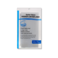 Heavy duty 183cm clear matt shower curtain liner.