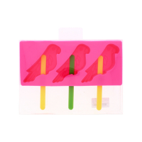 Pink Three Cavity Parrot Popsicle Mould