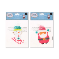 Christmas Gel Window Clings, Two Designs