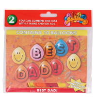Best Dad 10 Balloons for Father's Day