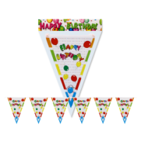 Happy B-Day Polka Dot Printed Balloon Banner