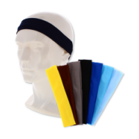 Plain headbands in assorted colours, pack of 9