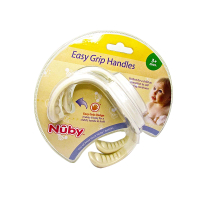 Nuby Easy Grip Baby Bottle Handles 2 Pack for 3+ Month