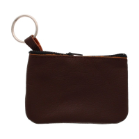 LEATHER KEYS POUCH & PURSE CREDIT CARD ZIP