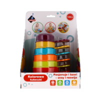 Assorted bath and sand toy cups for babies 12 months plus