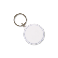 Round Clear Acrylic Keyring for Personalisation