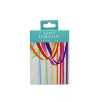 Rainbow crepe party streamers 7 pack