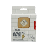 Hand washing timer for promoting proper hygiene practices.