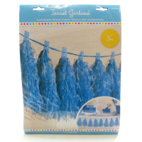 Blue Tassel Garland 3M