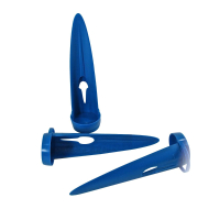 Set of 4 blue beach towel pins for securing towels