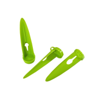 SET OF 4 BEACH PINS LIME