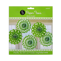 Hand Paper Fan 5 Pack 
