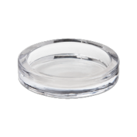 Round glass candle holder plate for wholesale