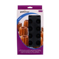 Patisse Starflex 18 cup metalized silicone canele mold
