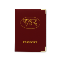 Sleek burgundy passport cover for wholesale purchase