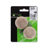 Varnished pine furniture knobs 40mm two pack