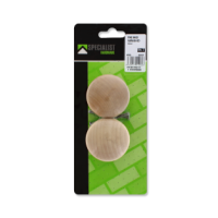 Varnished pine knob two pack 50mm