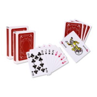 Standard deck of playing cards for classic card games.