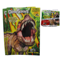 Dino Album and 10 Stickers Spanish 2 Pack