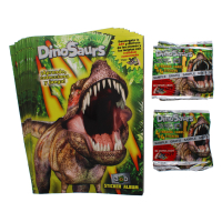 Dinosaur 3D Sticker Album 10 Pack with 25 Stickers Spanish