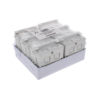 PLASTIC 25MM SINGLE BACK BOX