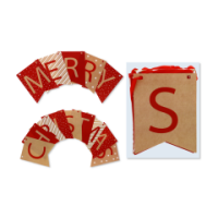 Merry Christmas Letter Bunting Banner