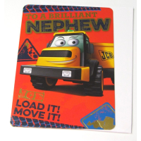 GEMMA JCB NEPHEW BIRTHDAY CARD