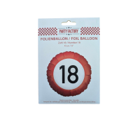 Traffic Sign 18th Birthday Foil Balloon 45cm