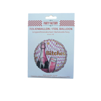Pink Cheers Bitches Bachelorette Foil Balloon 45cm