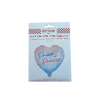 Prince Or Princess Heart Shape Gender Reveal Balloon 45cm
