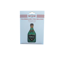 Green Champagne Bottle Celebrate Foil Balloon 47 x 97cm