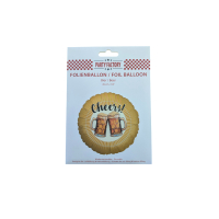 Gold Cheers Beer Foil Balloon 45cm