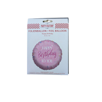Pink Happy Birthday To You Foil Balloon 45cm