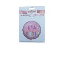 Make A Wish Foil Balloon 45cm