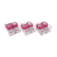 Suki Baby Socks Amelie pink and white