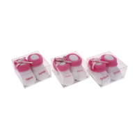 Suki Baby Socks Isabelle pink and white for newborns