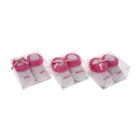 Suki Baby Socks Layla pink and white newborn