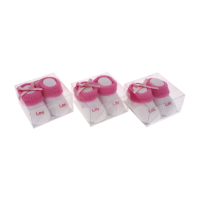 Suki Baby Socks Lily pink and white newborn