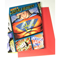 Superman Have A Super Birthday Card featuring DC Comics superhero