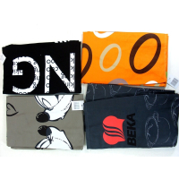 Assorted cooking aprons in various designs, clearance item.