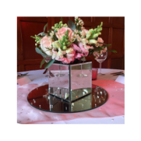 7-inch round mirror plate for centrepieces and displays