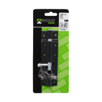 STRAIGHT BLACK TOWER BOLT LOCK 100MM