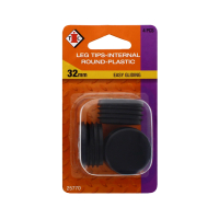 Internal round plastic chair tip 32mm for floor protection