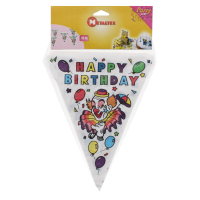 10M Happy Birthday Pennant Banner colourful party decoration