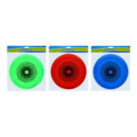Assorted 10 inch flying discs in vibrant colours