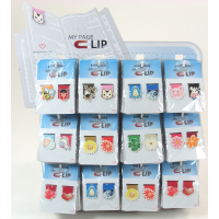 My Page Clip magnetic bookmarks, assorted designs, pack of two