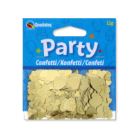 Party Confetti Gold Hearts shimmering in gold