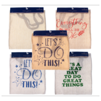 Canvas handled tote bag, ideal for customisation.